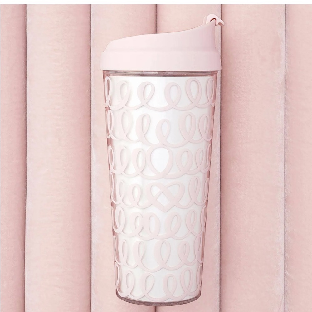 NWT kate spade new york Heart Knot Thermal Travel Mug